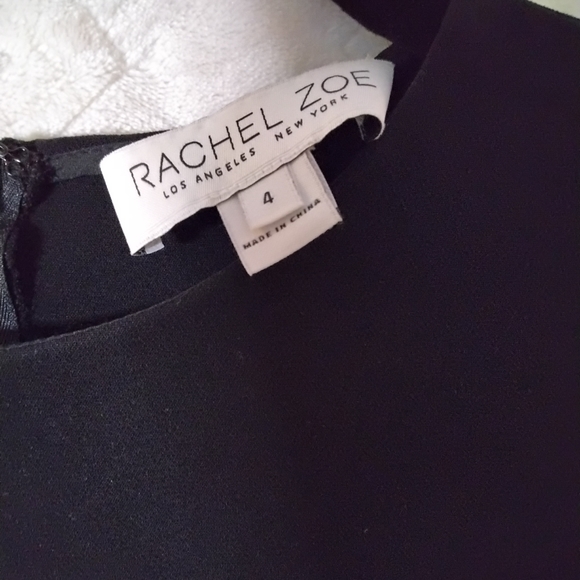 Rachel Zoe Apollo Bell Sleeve top size 4, black with white ends around the edges - Picture 4 of 4